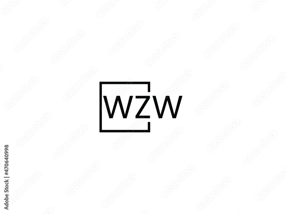 WZW letter initial logo design vector illustration WZW letter initial logo design vector illustration