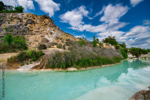 Natural thermal pools of Bagno Vignoni, Tuscany.