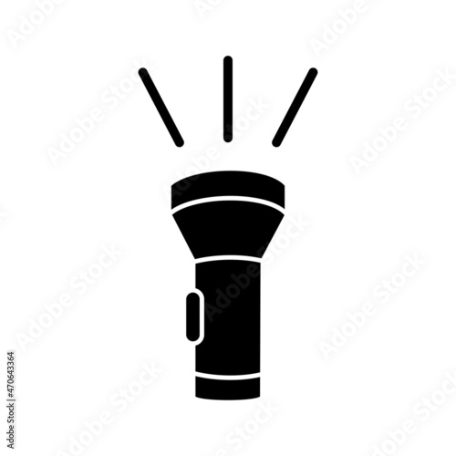 Flashlight vector icon.