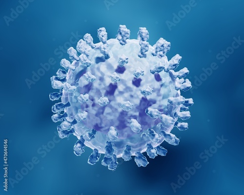 Hepatitis virus causing inflamation of the liver photo