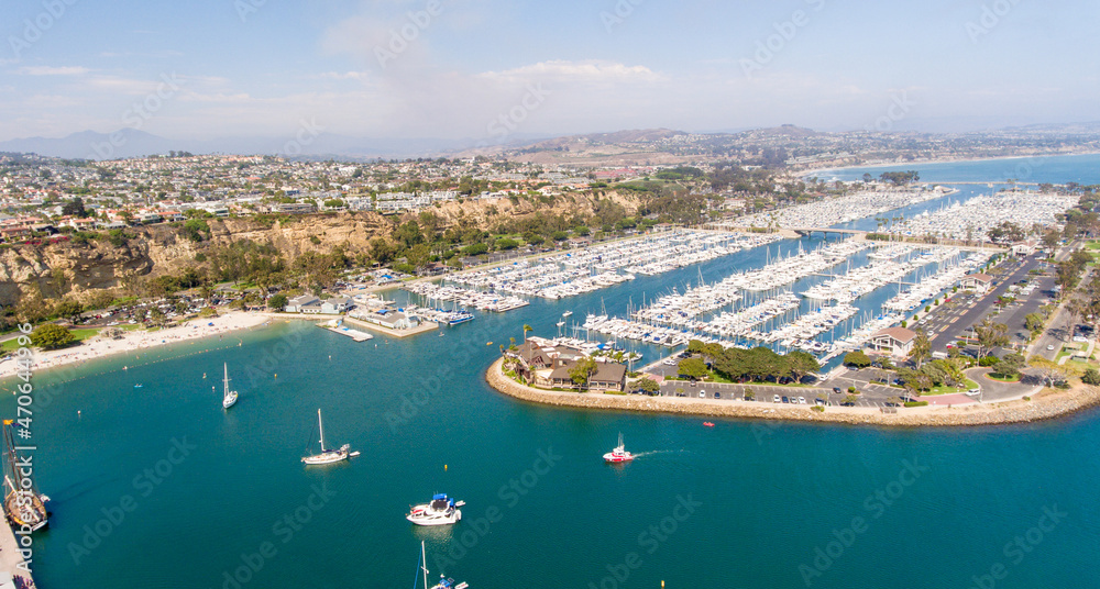 Aerial view of Dana Point, California