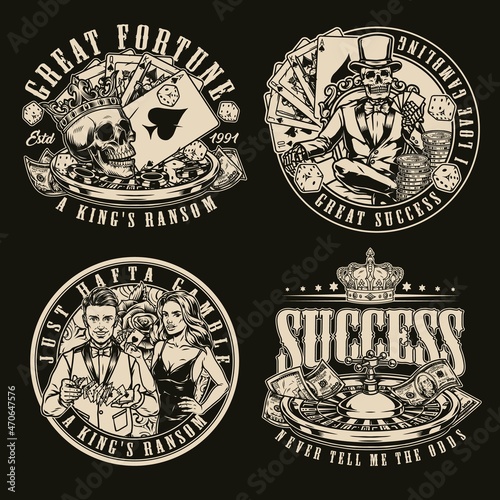 Gambling vintage designs