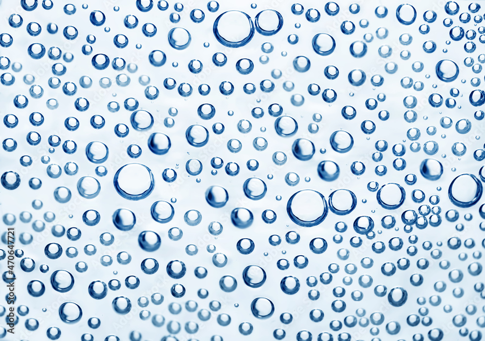 Soda water with bubbles as background, closeup view