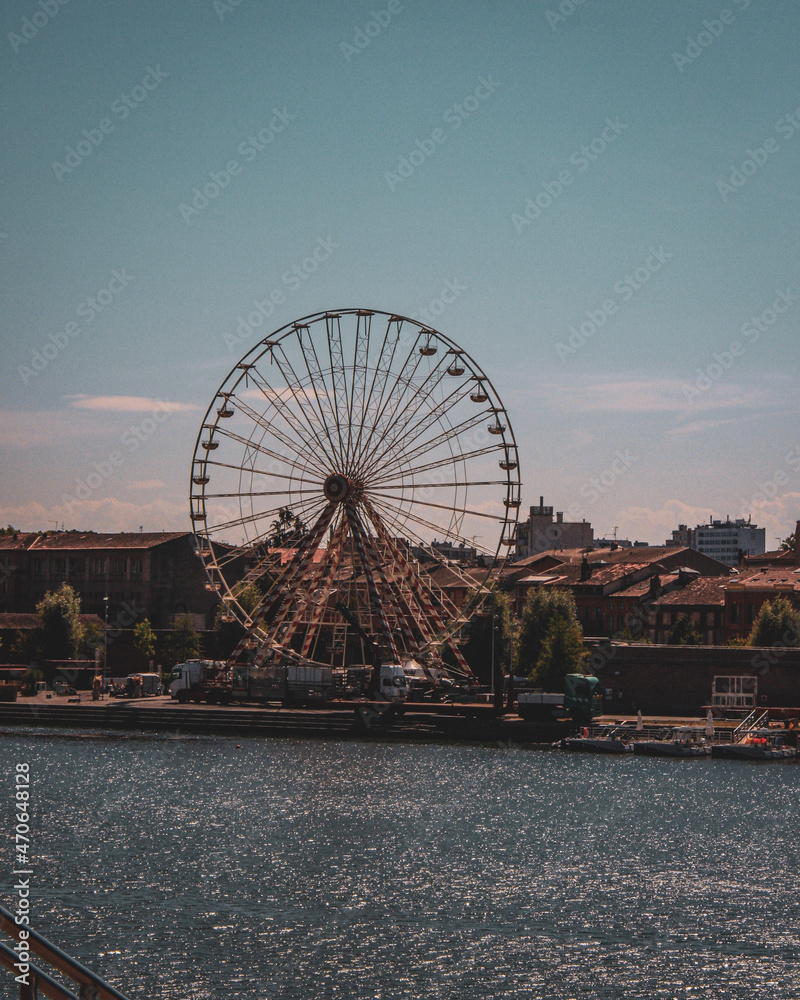 ferris wheel at night