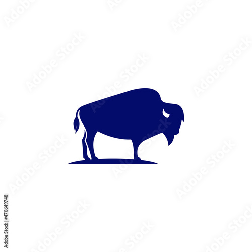 Illustration vector graphic template of buffalo logo