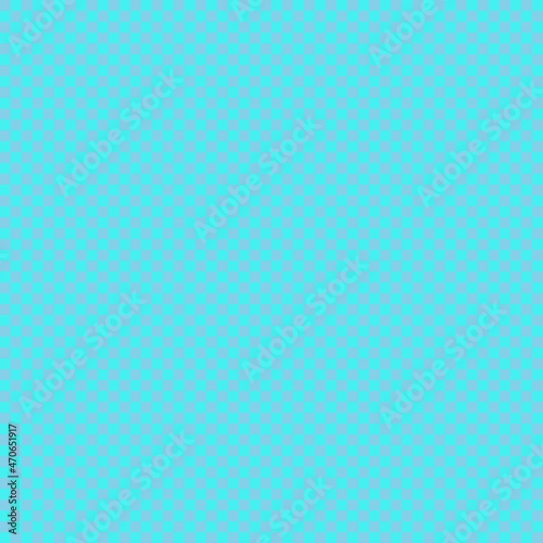 Checkerboard with very small squares. Cyan and Sky blue colors of checkerboard. Chessboard, checkerboard texture. Squares pattern. Background.
