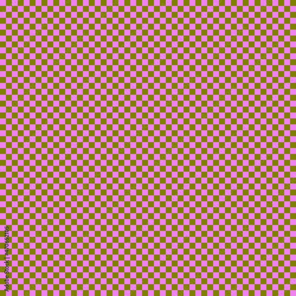 Checkerboard with very small squares. Olive and Violet colors of checkerboard. Chessboard, checkerboard texture. Squares pattern. Background. Checkerboard with very small squares. Olive and Violet colors of checkerboard. Chessboard, checkerboard texture. Squares pattern. Background.