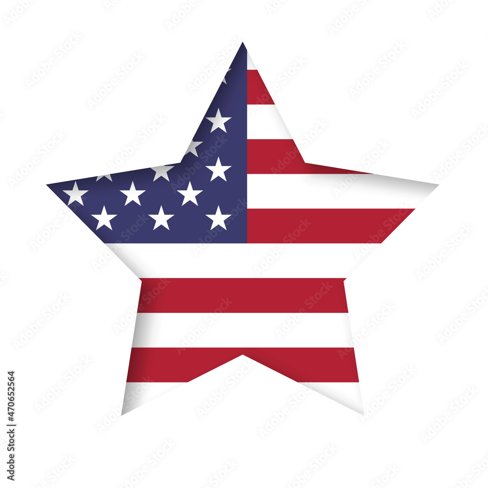American flag star image. Clipart image American flag star image. Clipart image