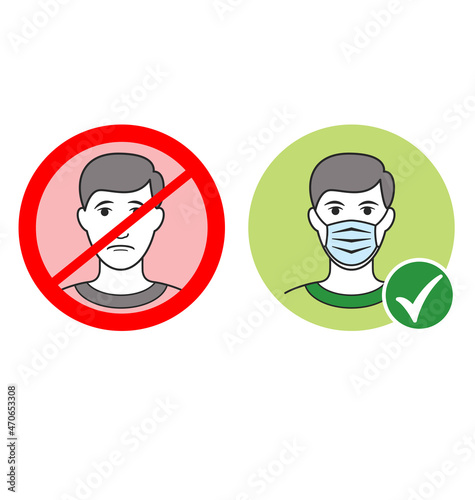 covid facemask required signs