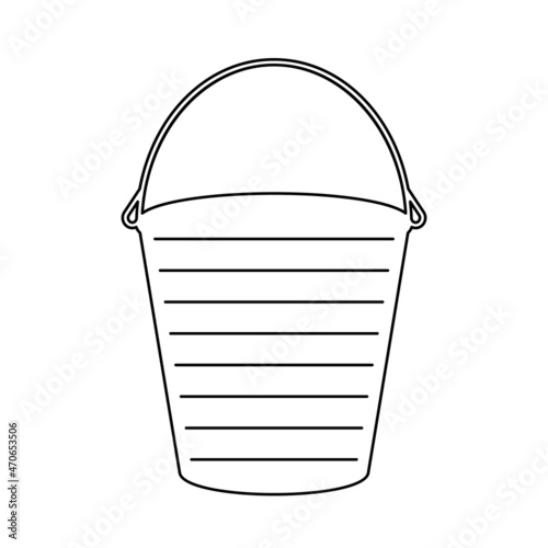 Bucket filler list outline worksheet template. Clipart image