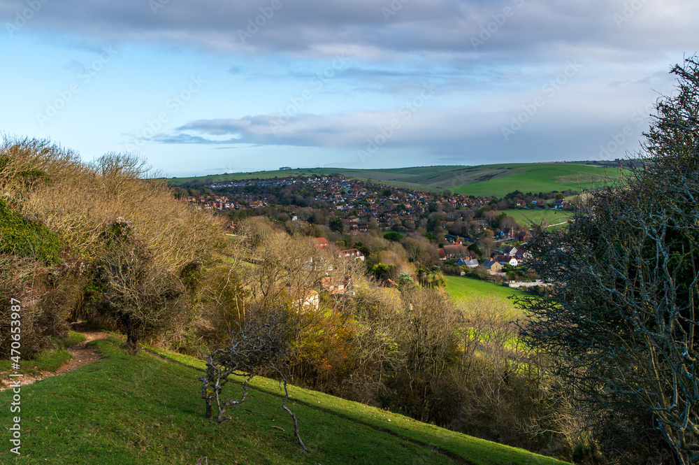 A view of East Dean on the South Downs