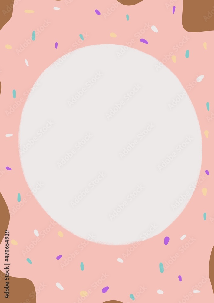 pink donate  background with bubbles
