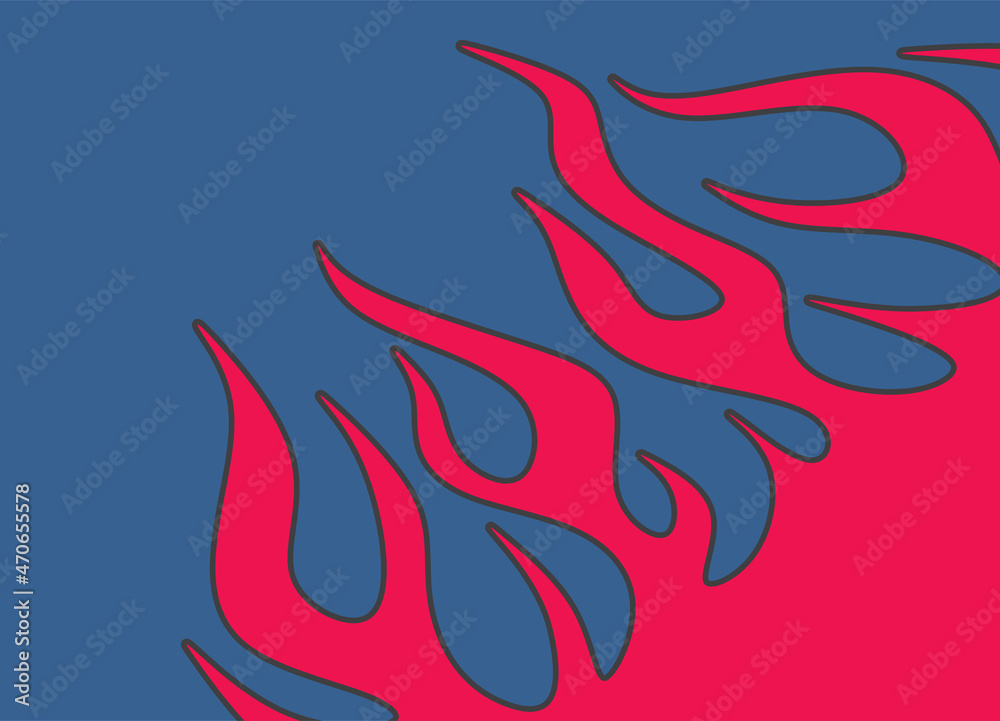Naklejka premium Abstract background with fire pattern