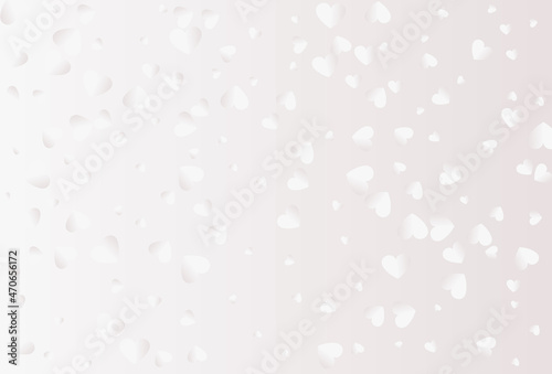 Valentine's day hearts vector isolated on white background.