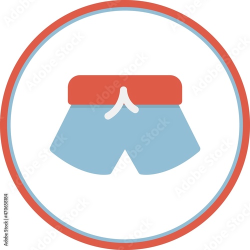 Trouser Flat Circle Vector Icon Design