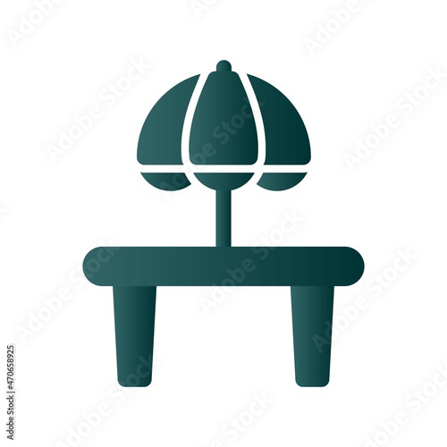  Table Glyph Gradient Vector Icon Design
