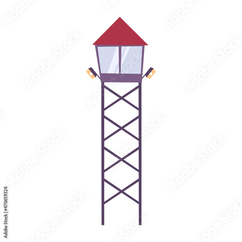 Prison Tower Flat Composition