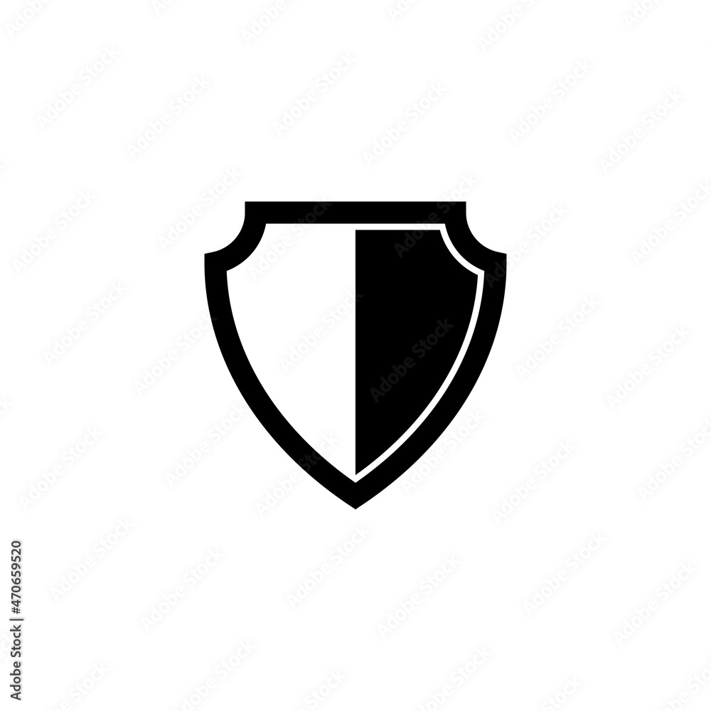 shield icon design template vector isolated illustration