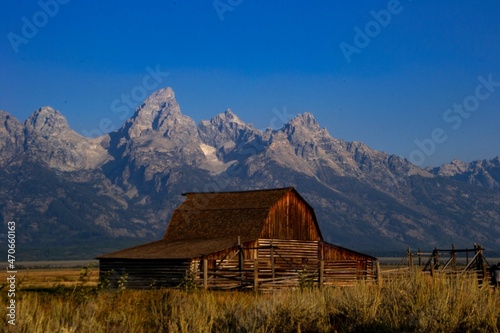 T.A. Moulton Barn in the Morning, Grand Teton National Park, Wyoming, USA