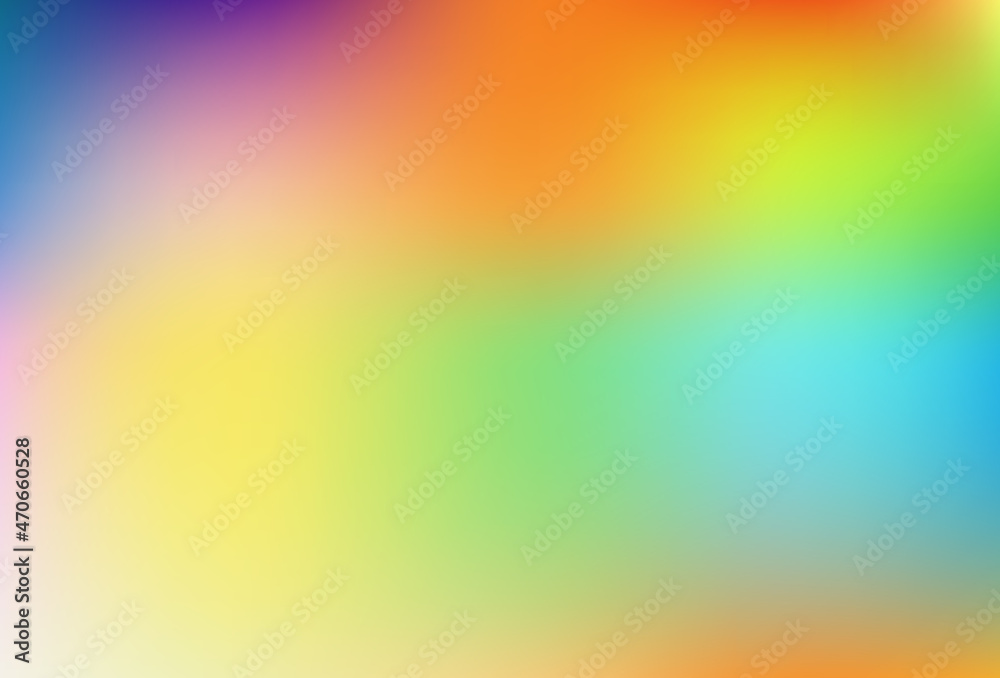 Smooth and blurry rainbow gradient mesh drawing.