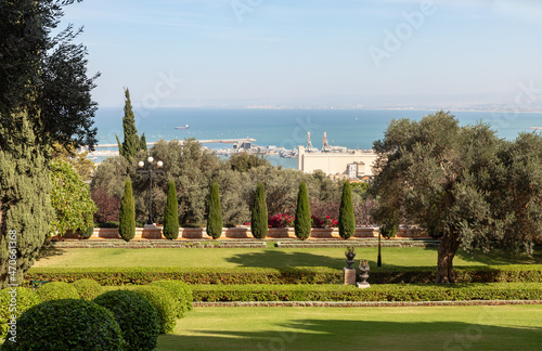 The majestic beauty of the Bahai Garden, located on Mount Carmel in the city of Haifa, in northern Israel