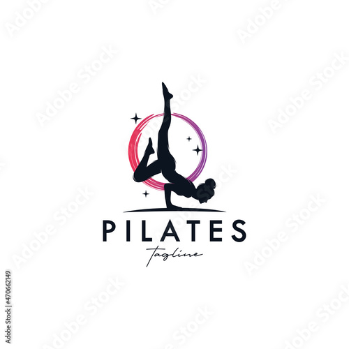 Pilates Yoga Logo Identity design