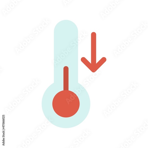 Thermometer Flat Vector Icon Design