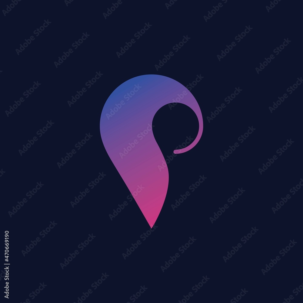 Pin place location logo design inspiration vector template Pin place location logo design inspiration vector template