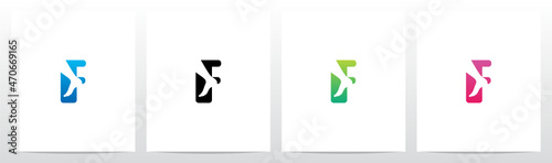 Foot Ankle On Letter Logo Design F