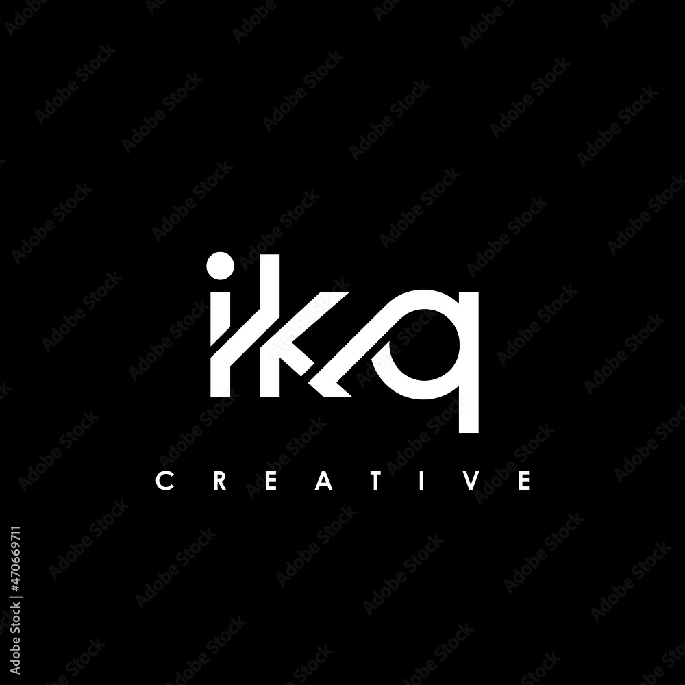 IKQ Letter Initial Logo Design Template Vector Illustration
