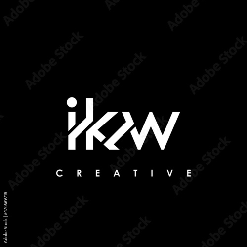 IKW Letter Initial Logo Design Template Vector Illustration