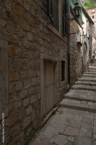 The streets of the old town of Kotor