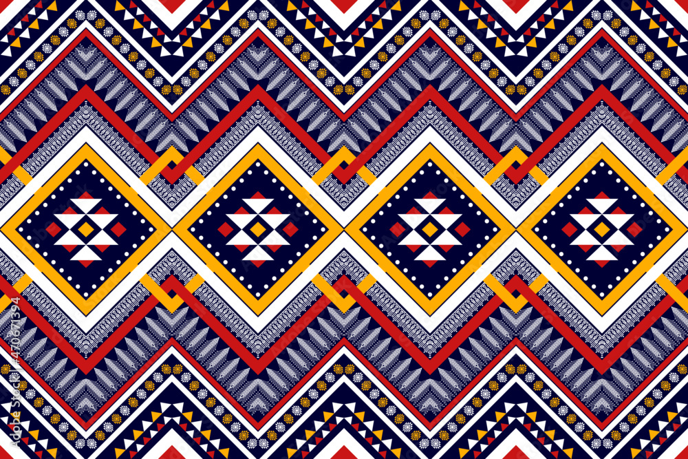Geometric ethnic pattern design. Aztec fabric carpet mandala ornament boho chevron textile decoration wallpaper. Tribal turkey African Indian traditional embroidery vector illustrations background Geometric ethnic pattern design. Aztec fabric carpet mandala ornament boho chevron textile decoration wallpaper. Tribal turkey African Indian traditional embroidery vector illustrations background