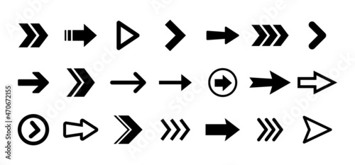 Arrow icons. Set of arrows. Vector collection.