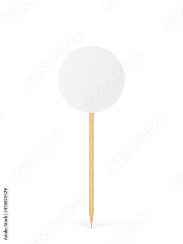 Fototapeta Blank decorative toothpick topper for cake and other food