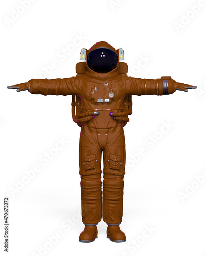 astronaut in t pose photo