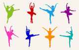 Ballet Dancer Poses Set of 8