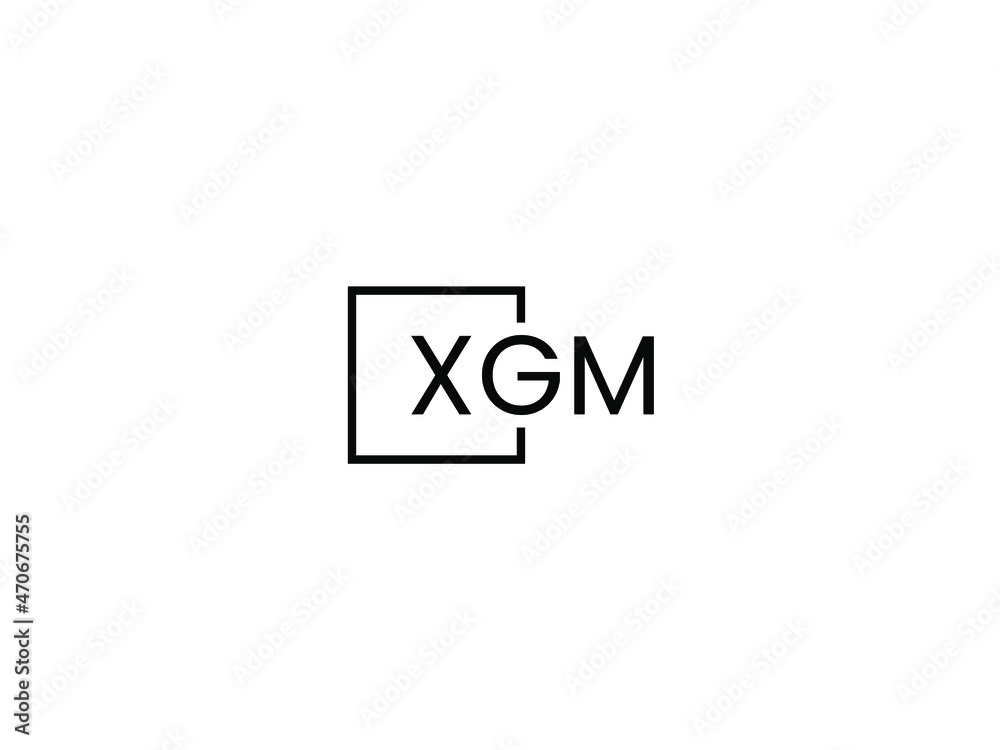 XGM letter initial logo design vector illustration XGM letter initial logo design vector illustration