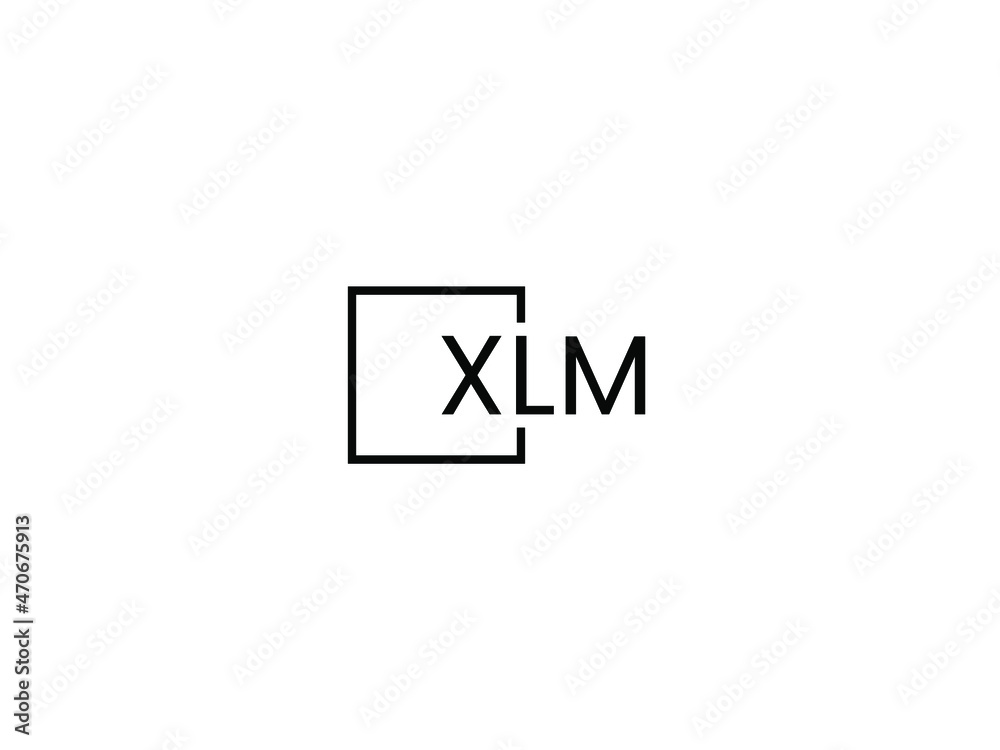 Obraz premium XLM letter initial logo design vector illustration