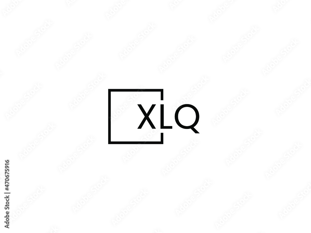 XLQ letter initial logo design vector illustration XLQ letter initial logo design vector illustration