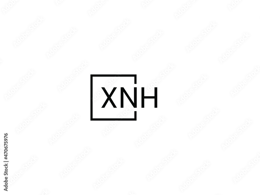 XNH letter initial logo design vector illustration XNH letter initial logo design vector illustration