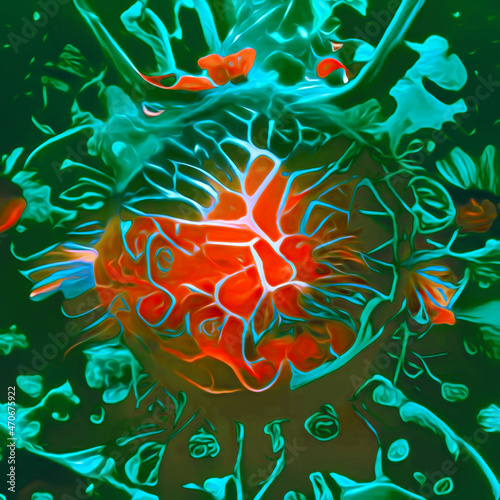 Epidemic laboratory bacteria infection concept