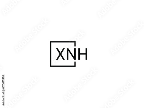 XNH letter initial logo design vector illustration
