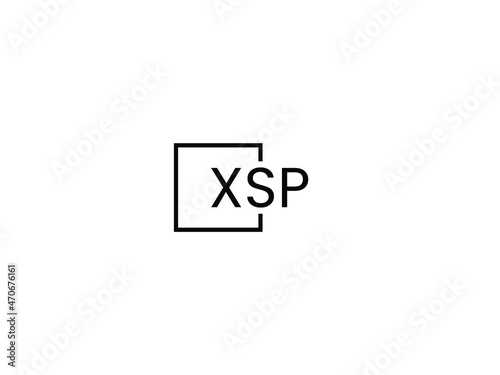 XSP letter initial logo design vector illustration