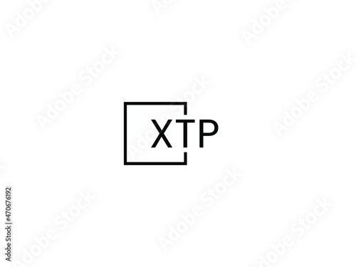 XTP letter initial logo design vector illustration