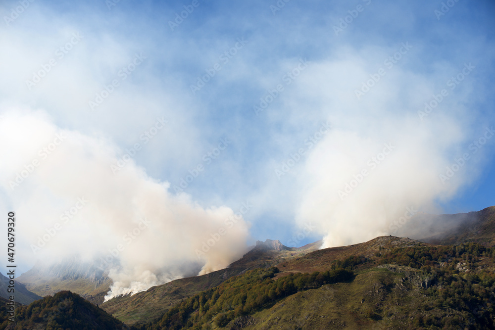 Fire in the Pyrenees