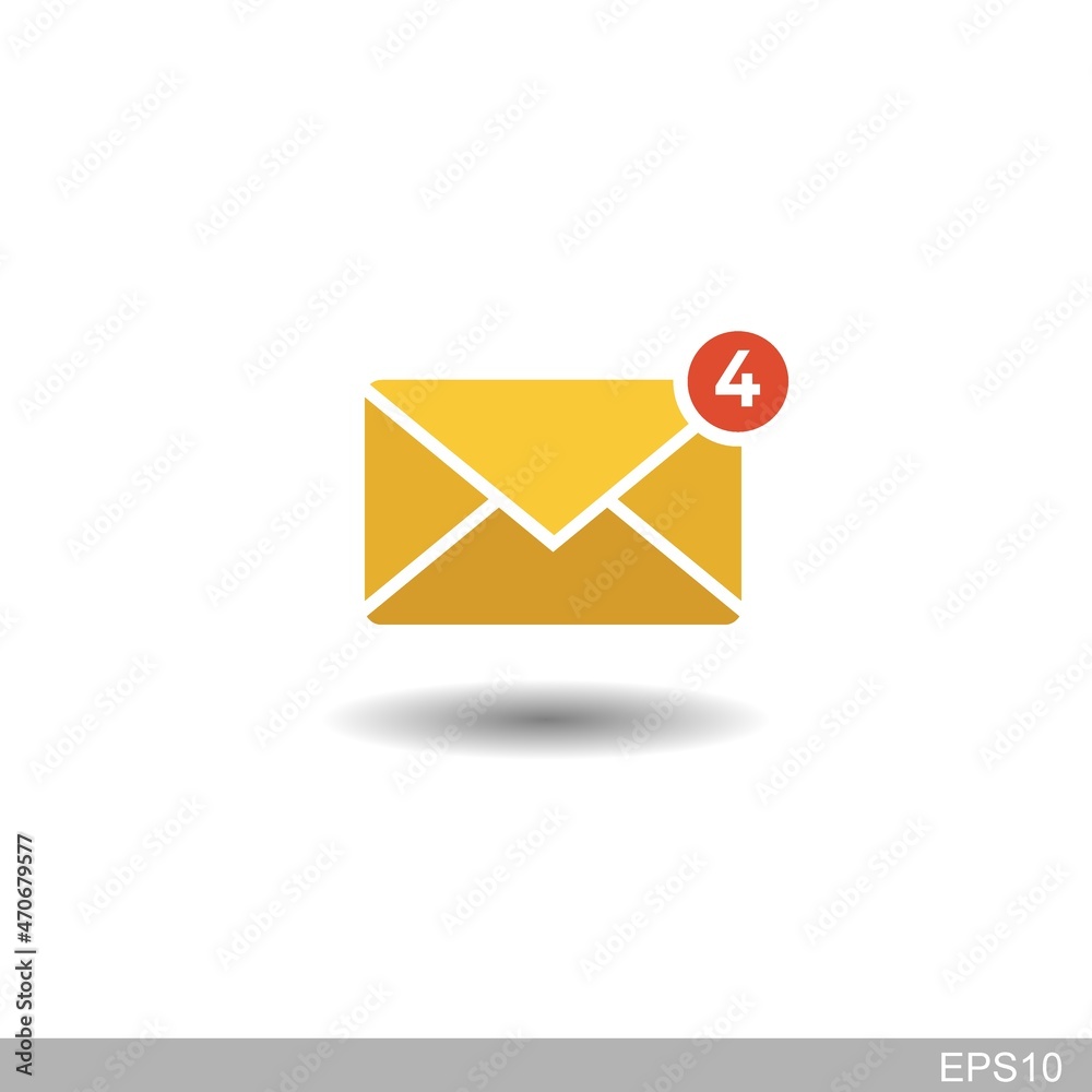 Mail icon. Envelope sign with white background. vector illustration Mail icon. Envelope sign with white background. vector illustration
