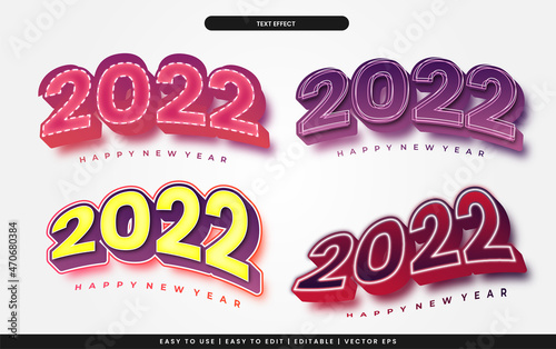 2022 collection of editable text effects