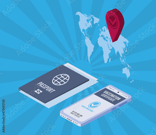 smartphone and vaccine passport