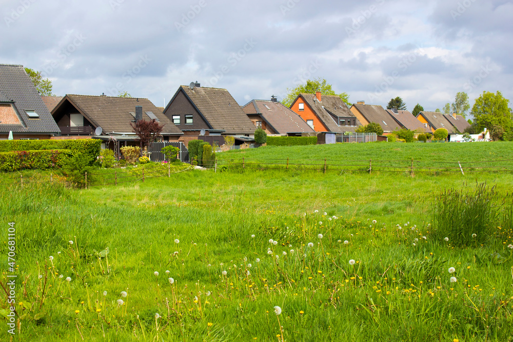 German countryside landscape, Lower Rhine Region German countryside landscape, Lower Rhine Region